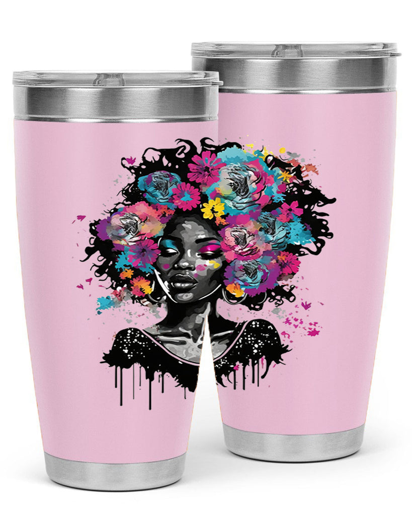 Sparkling Black Girl Design 17#- women-girls- Tumbler