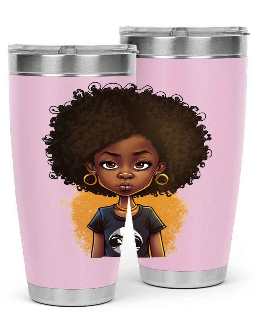 Sparkling Black Girl Design 8#- women-girls- Tumbler