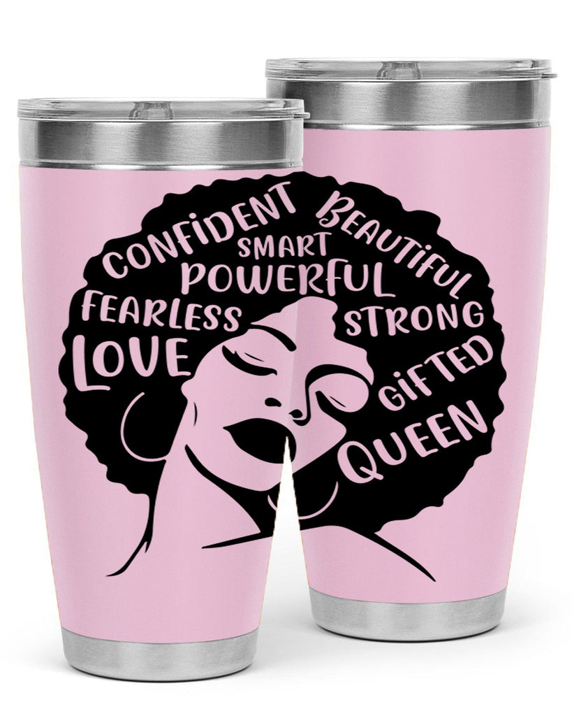 afro lady with words 24#- women-girls- Tumbler