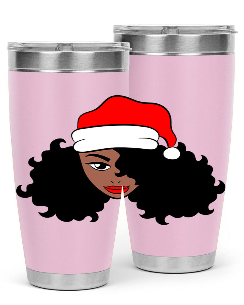 afro santa claus girl 71#- women-girls- Tumbler