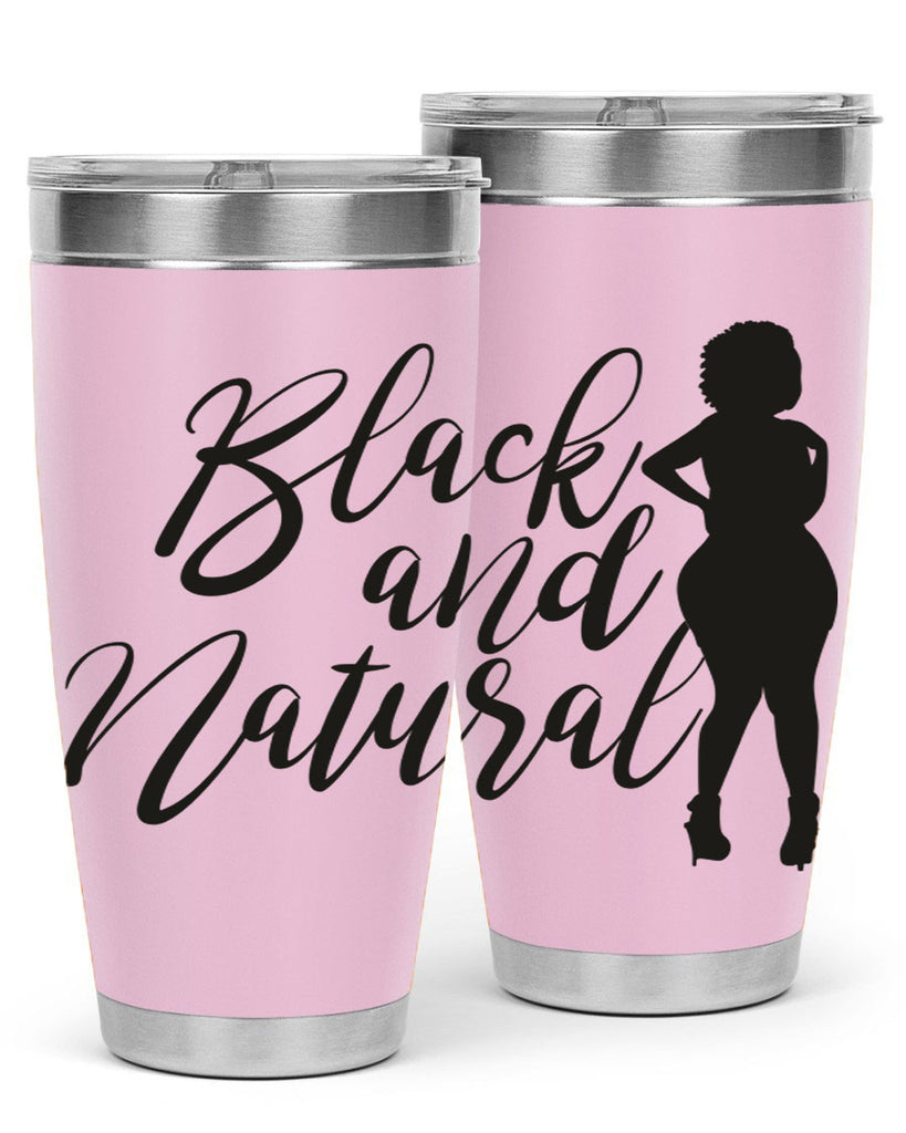 black and natural 22#- women-girls- Tumbler
