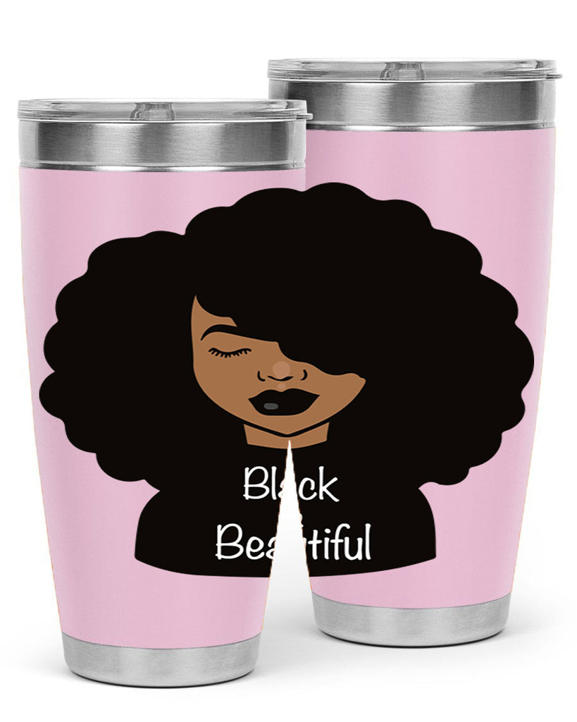 black is beautiful 12#- women-girls- Tumbler