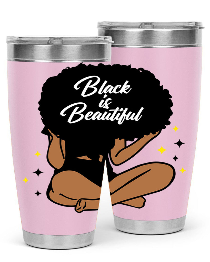 black is beautiful 14#- women-girls- Tumbler