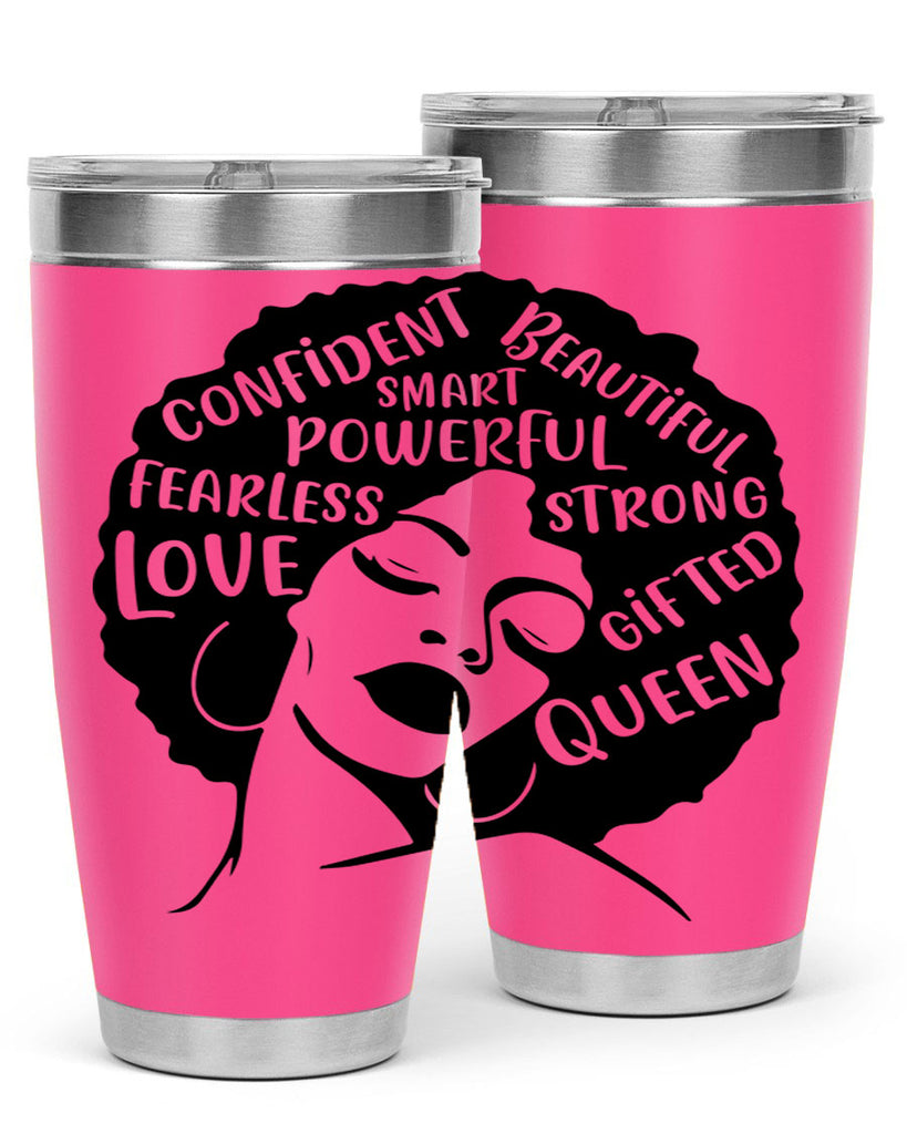 afro lady with words 24#- women-girls- Tumbler