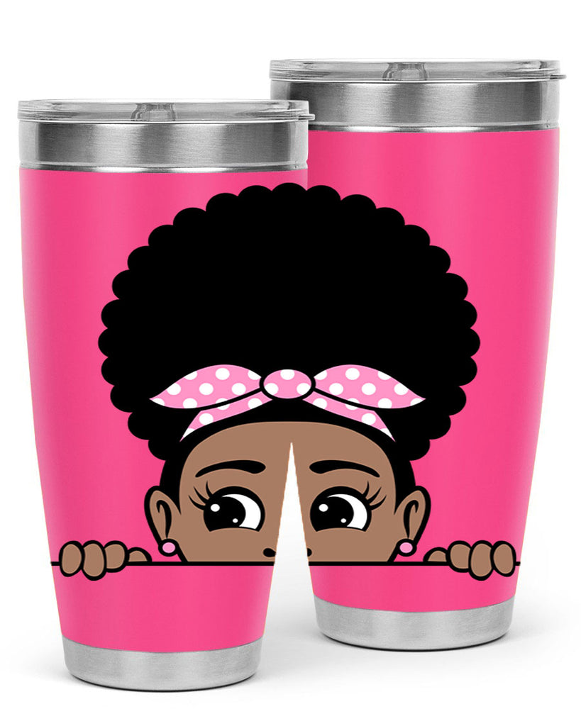 afro puff bandana girl peekaboo 85#- women-girls- Tumbler