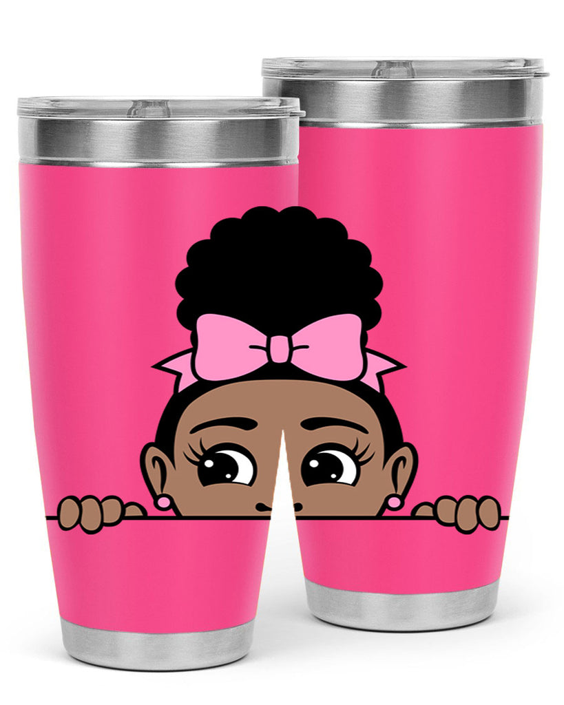 afro puff crown girl 3#- women-girls- Tumbler