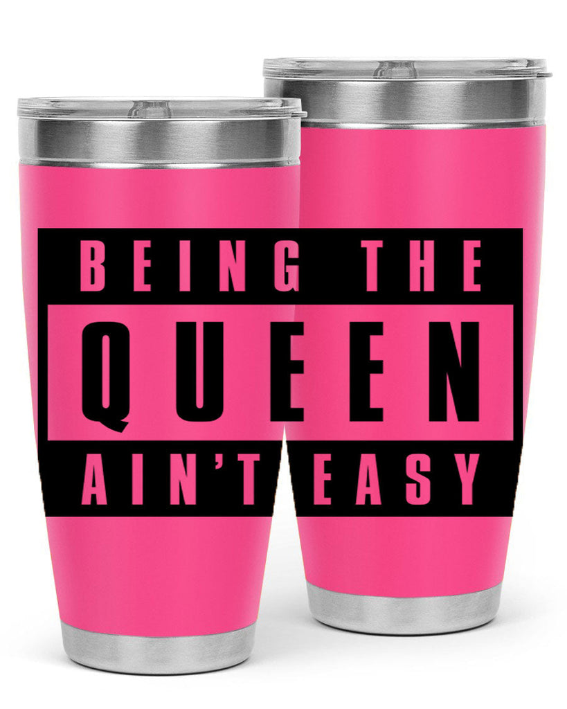 being the queen aint easy 258#- black words phrases- Cotton Tank