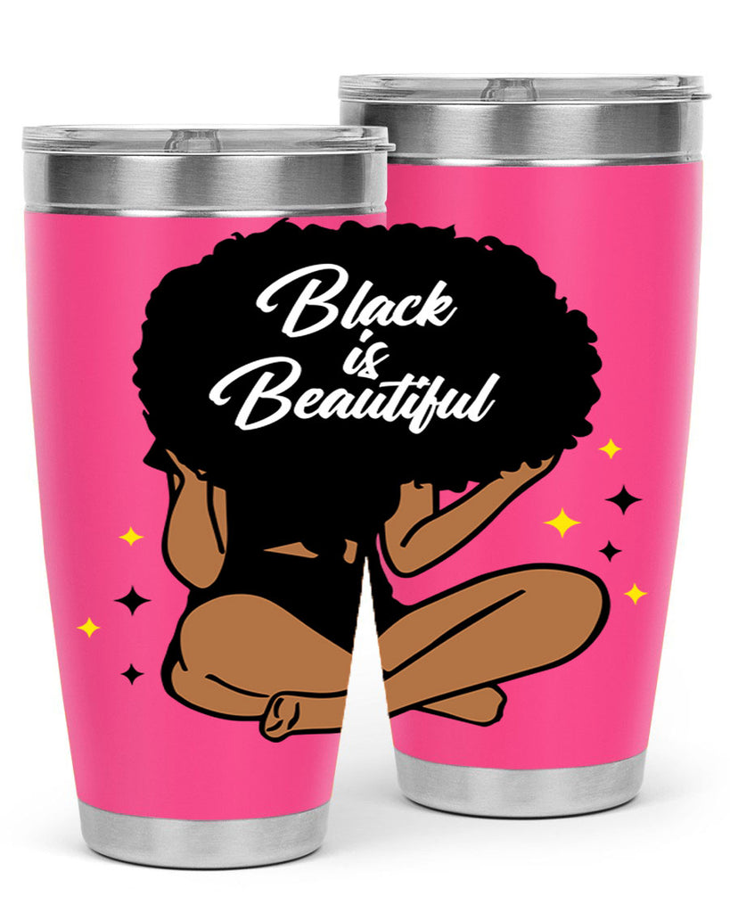 black is beautiful 14#- women-girls- Tumbler