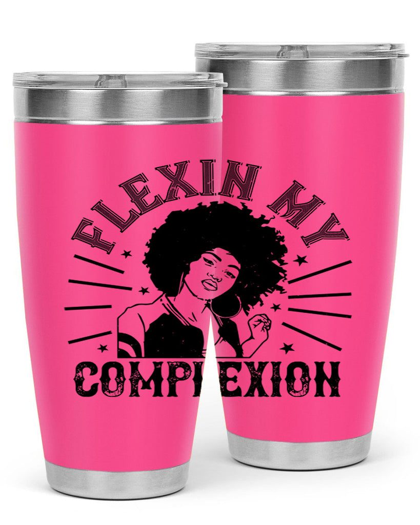 flexin my complexion Style 34#- afro- Tumbler