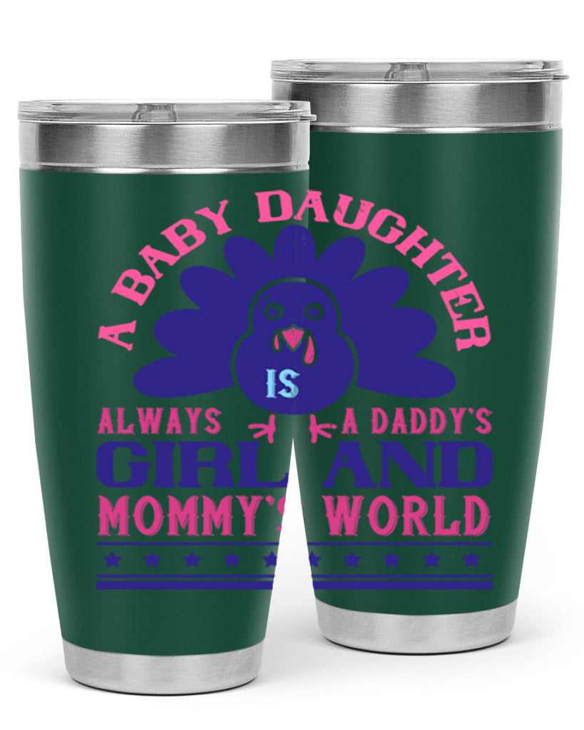A baby daughter is always a Daddy’s girl and Mommy’s worldd Style 147#- baby- tumbler