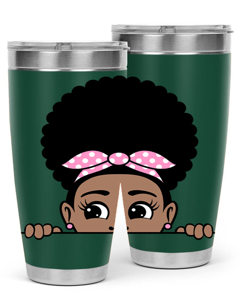 afro puff bandana girl peekaboo 85#- women-girls- Tumbler