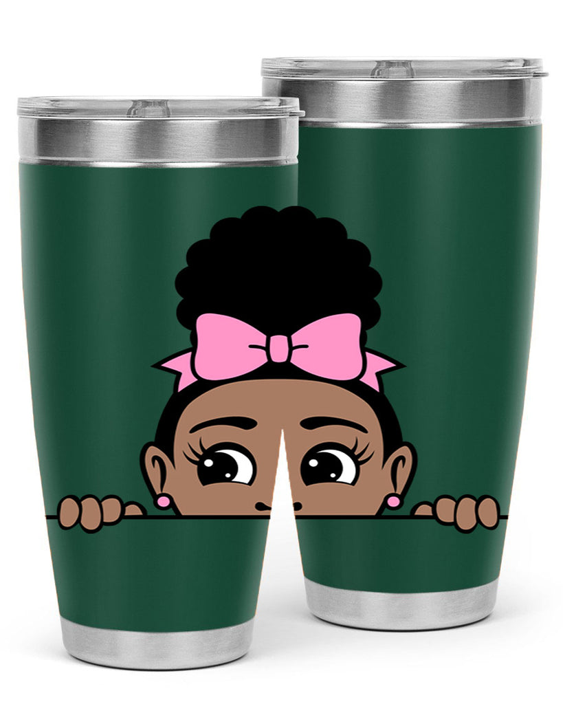 afro puff crown girl 3#- women-girls- Tumbler