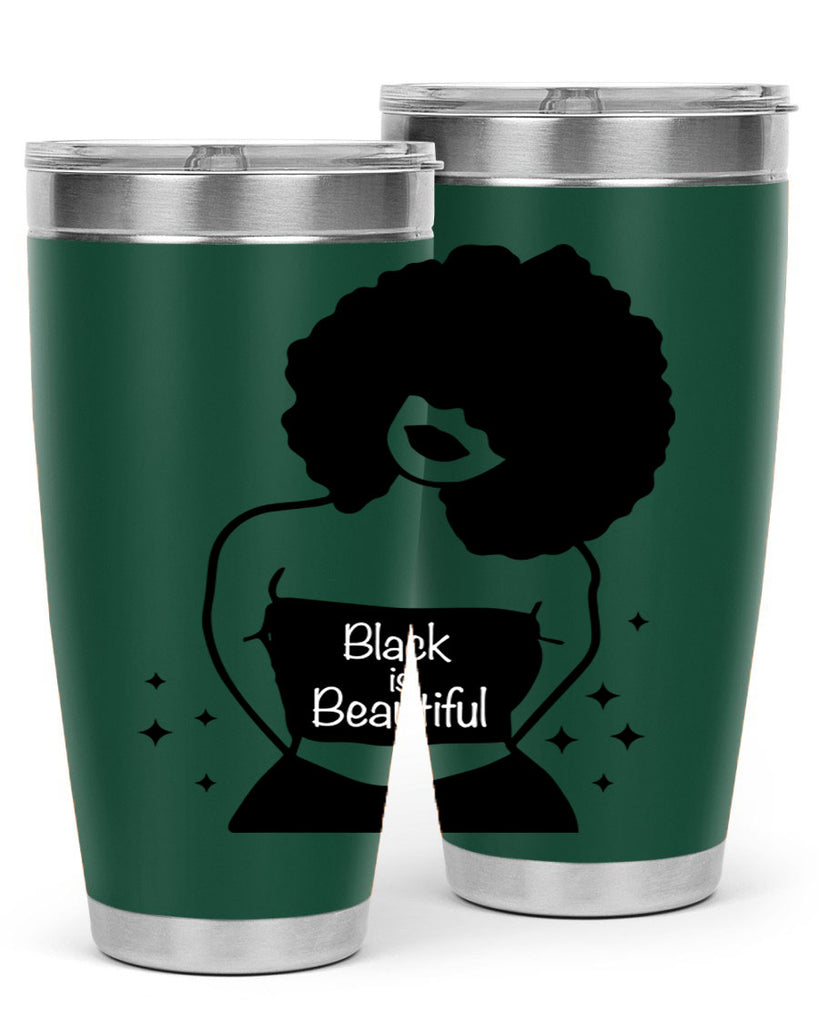 black is beautiful 11#- women-girls- Tumbler