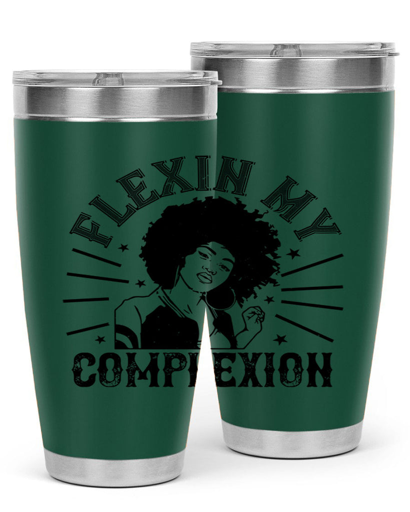 flexin my complexion Style 34#- afro- Tumbler