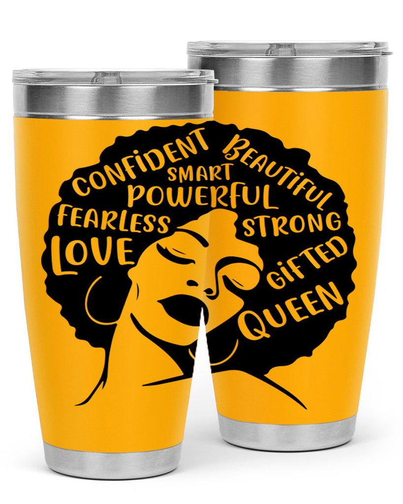 afro lady with words 24#- women-girls- Tumbler