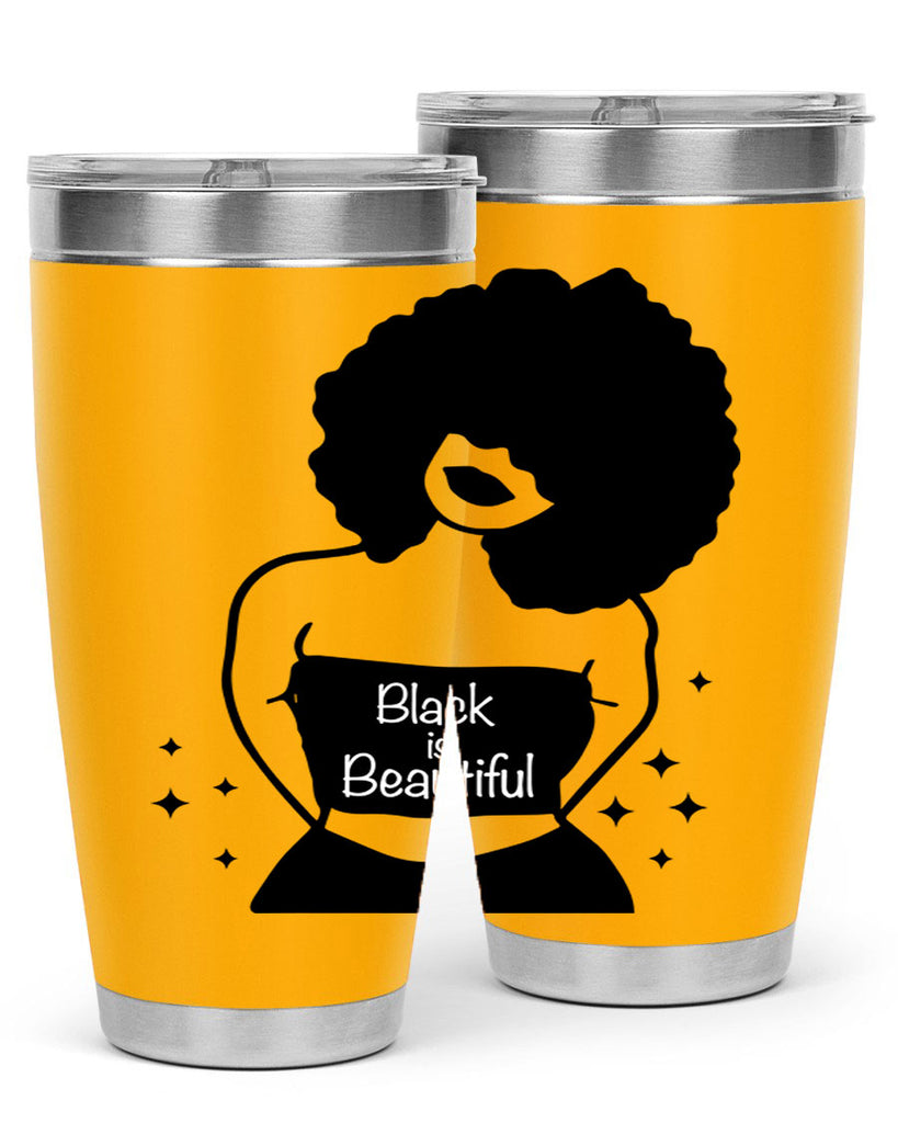 black is beautiful 11#- women-girls- Tumbler