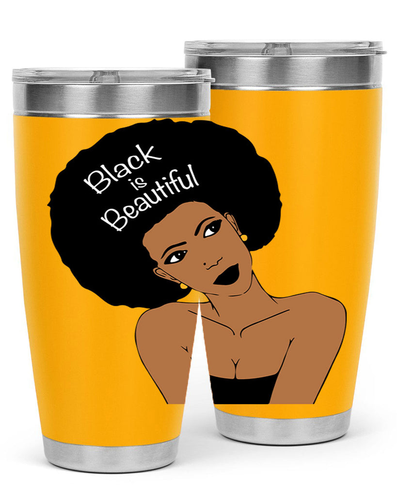 black is beautiful 13#- women-girls- Tumbler