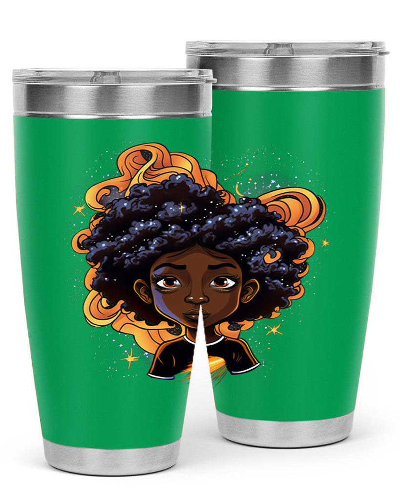 Sparkling Black Girl Design 12#- women-girls- Tumbler