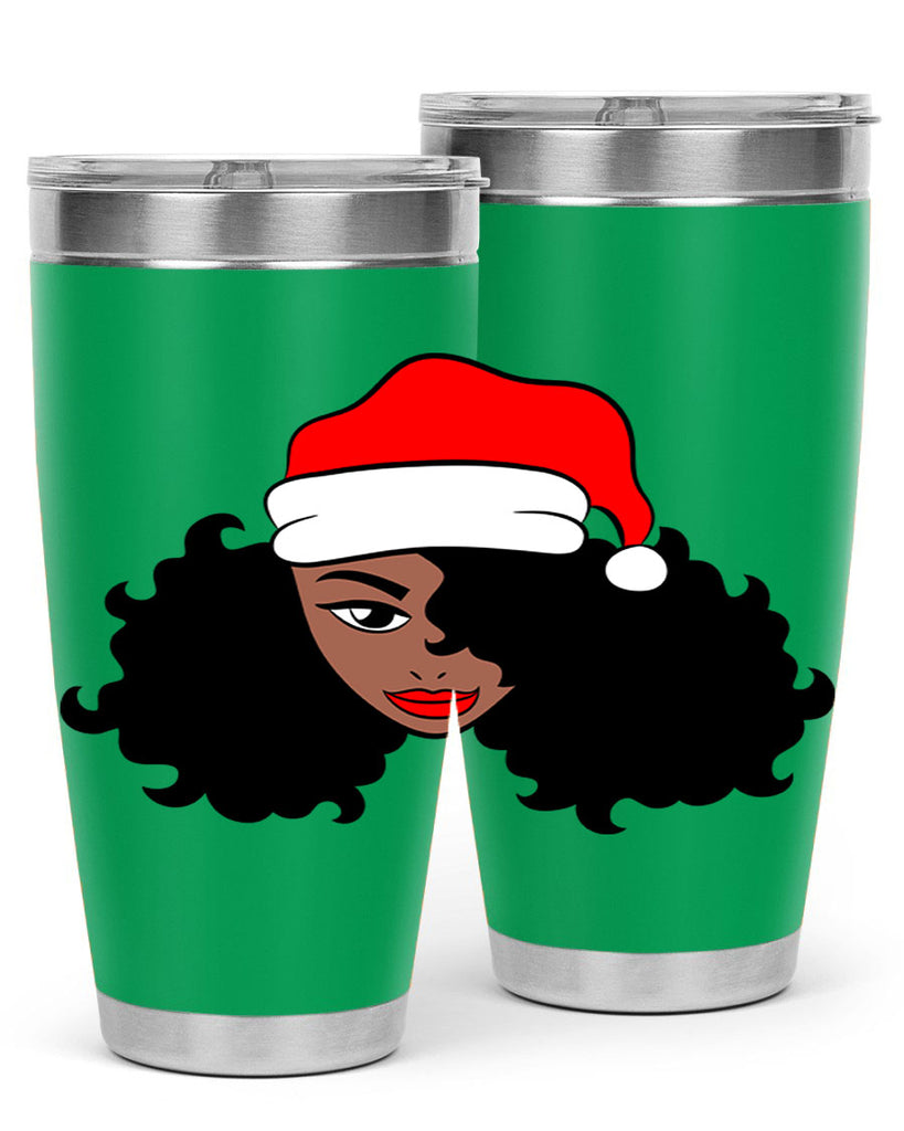 afro santa claus girl 71#- women-girls- Tumbler