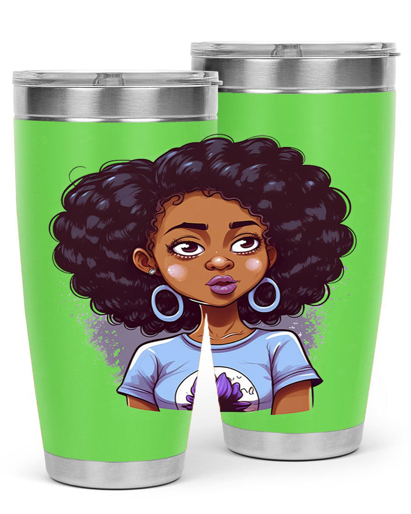 Sparkling Black Girl Design 20#- women-girls- Tumbler