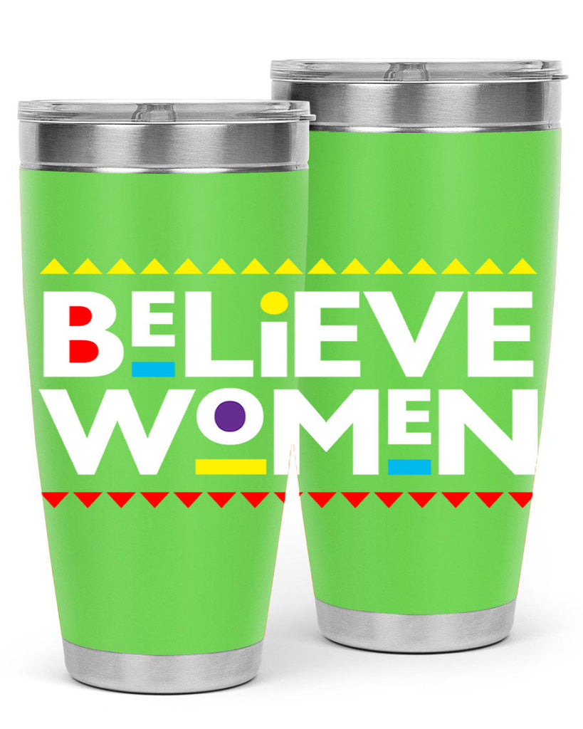 believewomen 254#- black words phrases- Cotton Tank