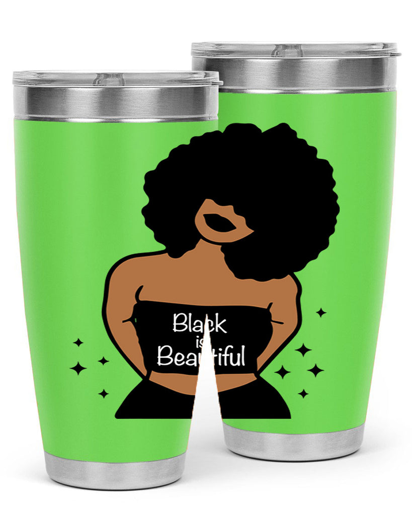 black is beautiful 16#- women-girls- Tumbler