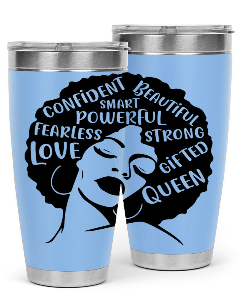 afro lady with words 24#- women-girls- Tumbler