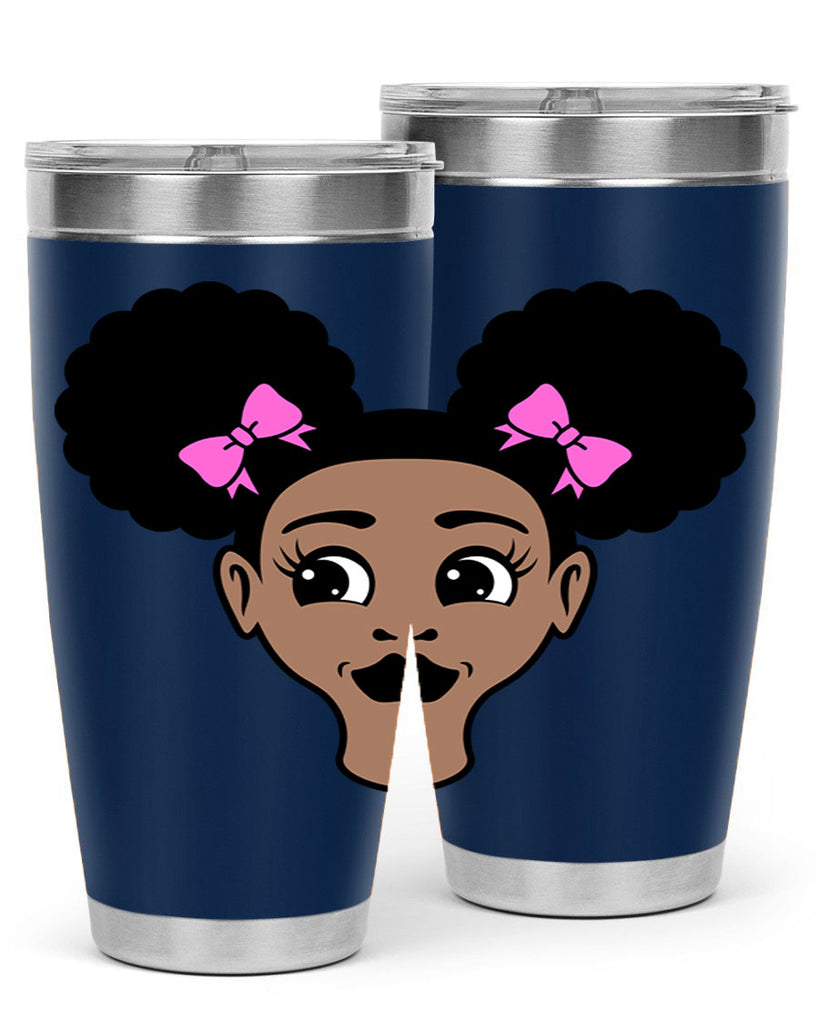 afro puffs girl 76#- women-girls- Tumbler