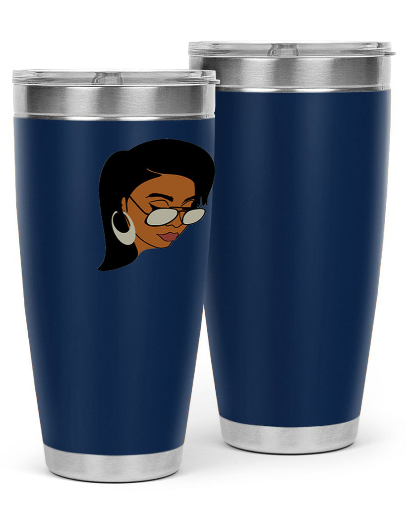 black afro 48#- women-girls- Tumbler
