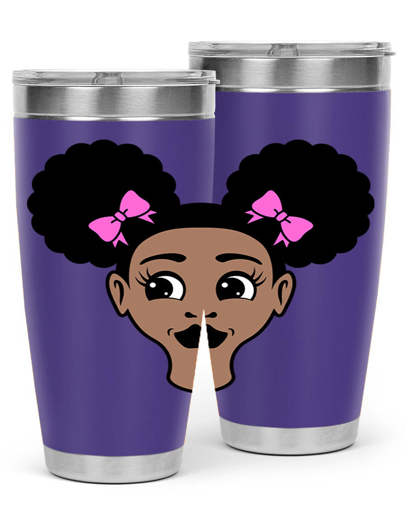 afro puffs girl 76#- women-girls- Tumbler