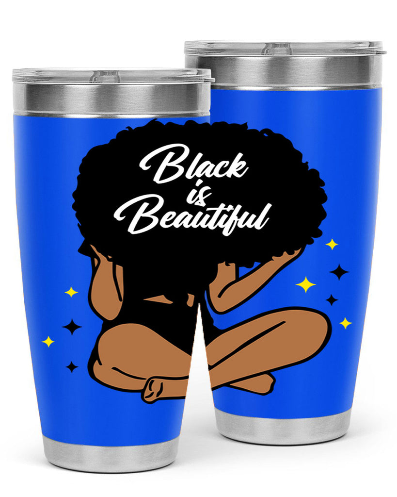 black is beautiful 14#- women-girls- Tumbler