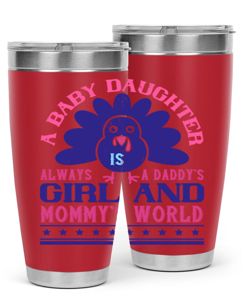 A baby daughter is always a Daddy’s girl and Mommy’s worldd Style 147#- baby- tumbler