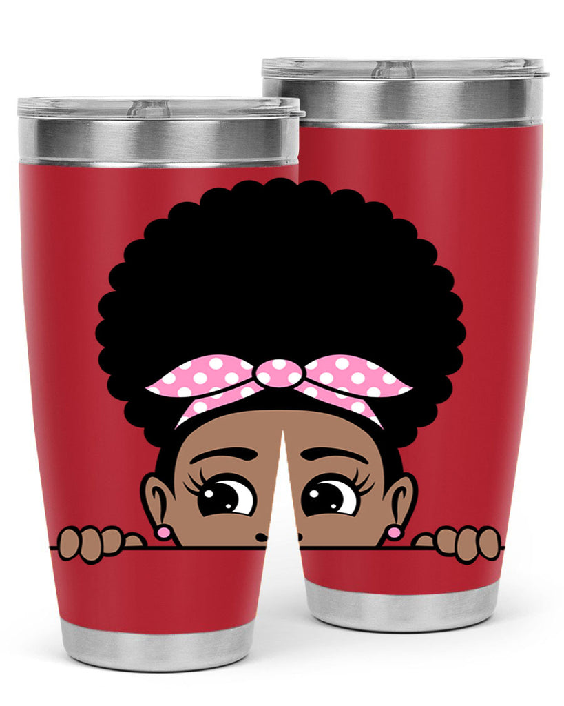afro puff bandana girl peekaboo 85#- women-girls- Tumbler