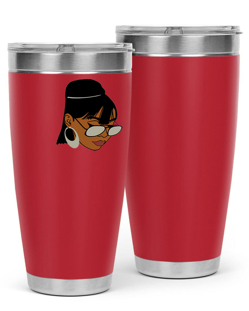 black afro 40#- women-girls- Tumbler