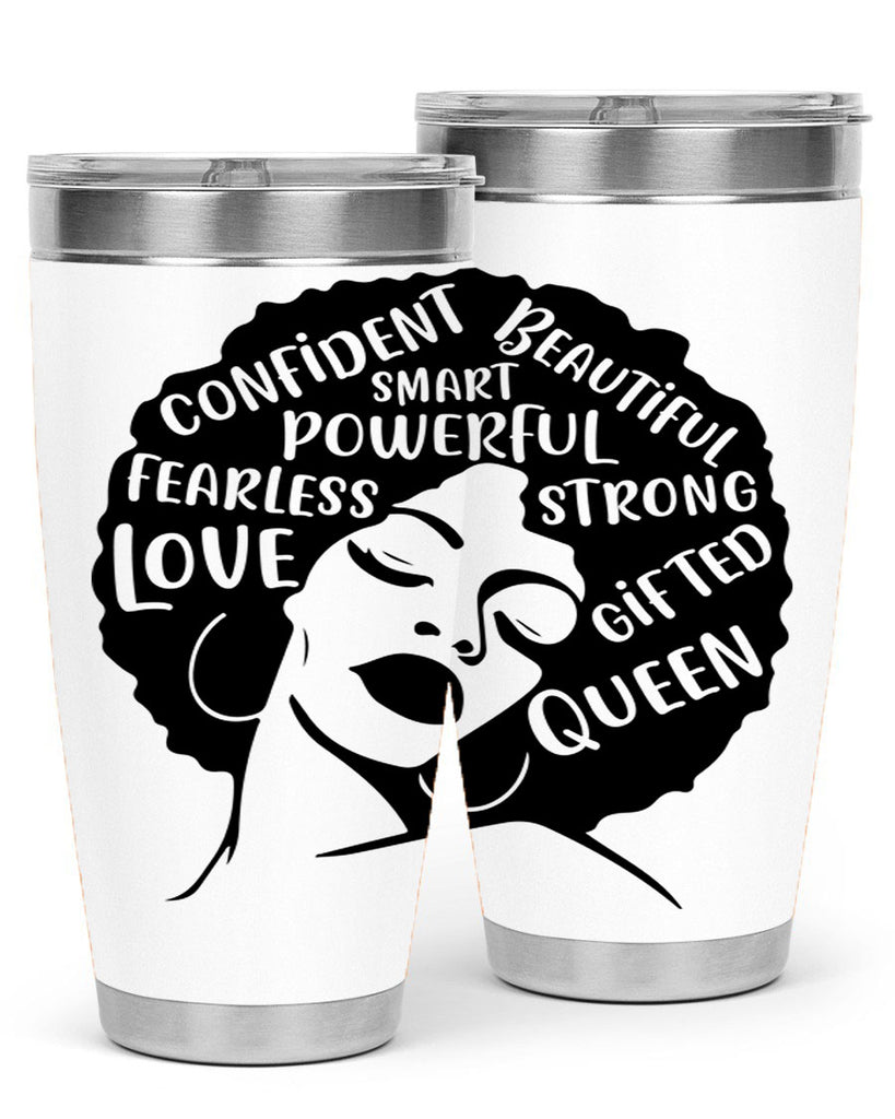 afro lady with words 24#- women-girls- Tumbler