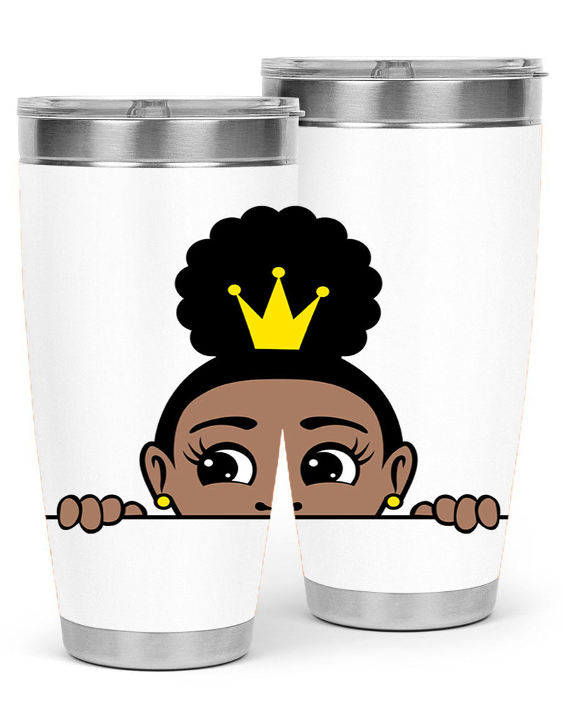 afro puff crown girl 1#- women-girls- Tumbler