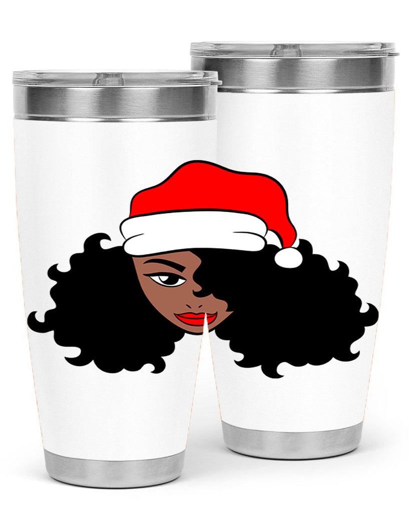 afro santa claus girl 71#- women-girls- Tumbler