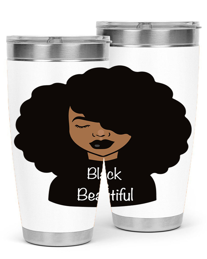 black is beautiful 12#- women-girls- Tumbler