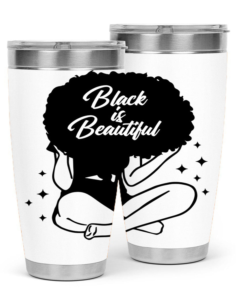 black is beautiful 15#- women-girls- Tumbler
