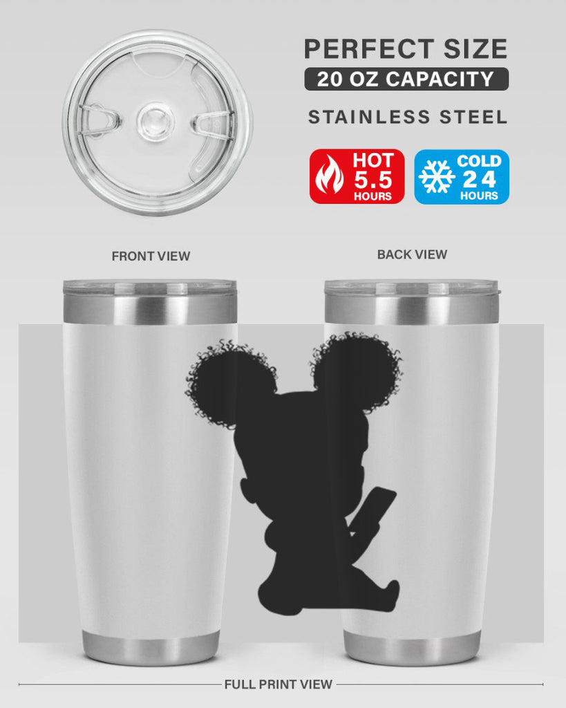 Black girl style 5#- women-girls- Tumbler