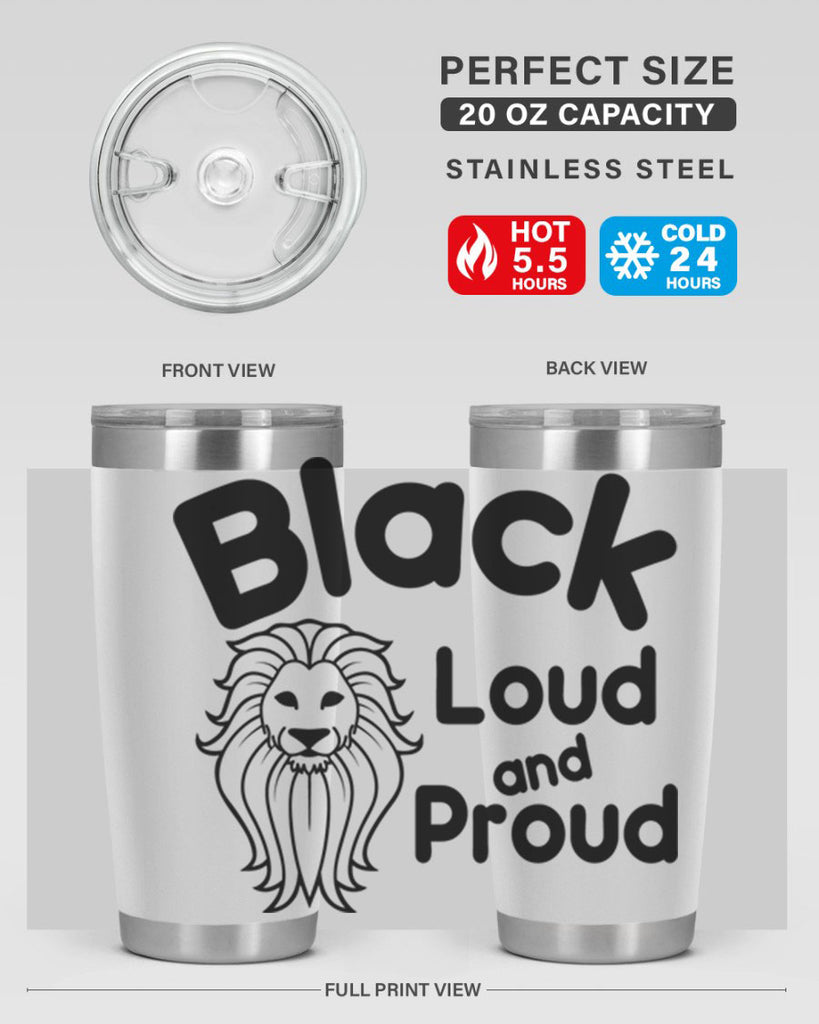 black loud and proud Style 57#- women-girls- Tumbler