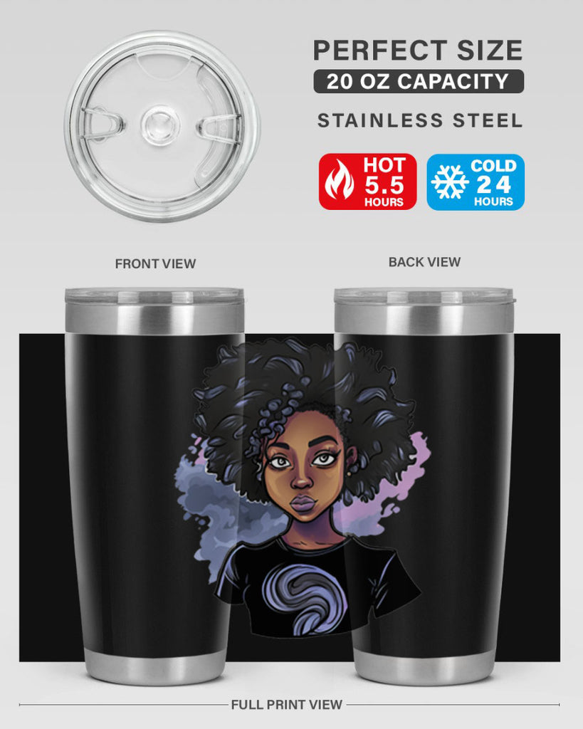 Sparkling Black Girl Design 1#- women-girls- Tumbler