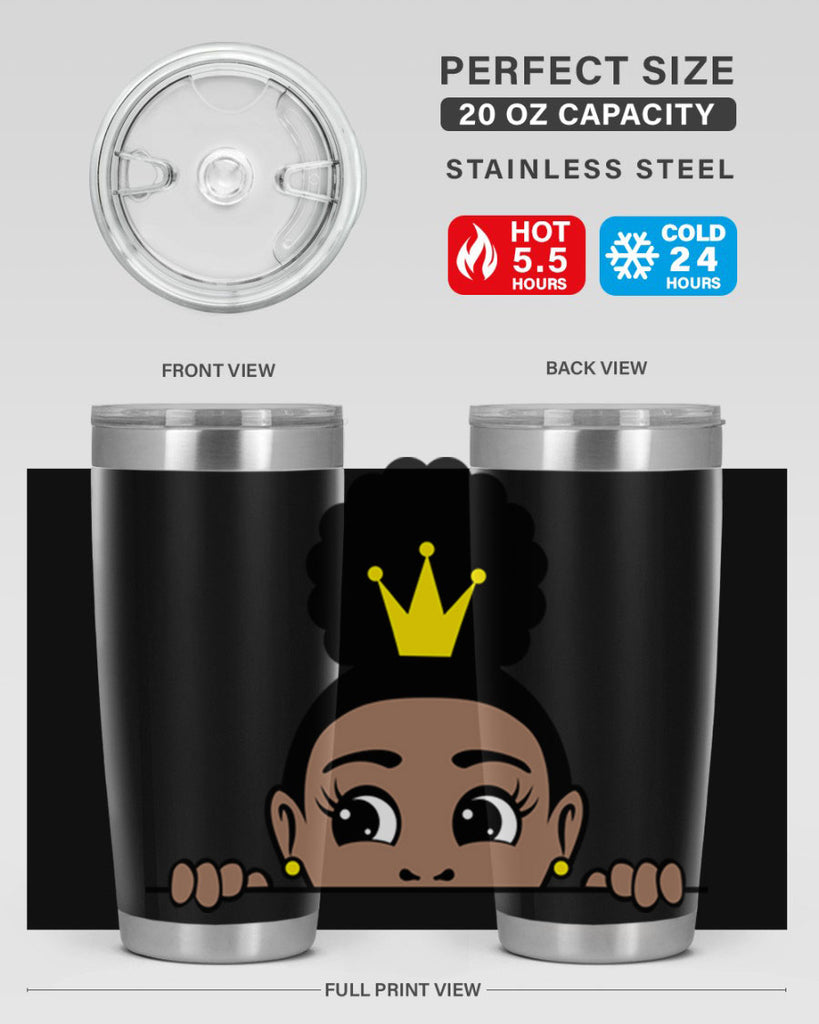 afro puff crown girl 1#- women-girls- Tumbler