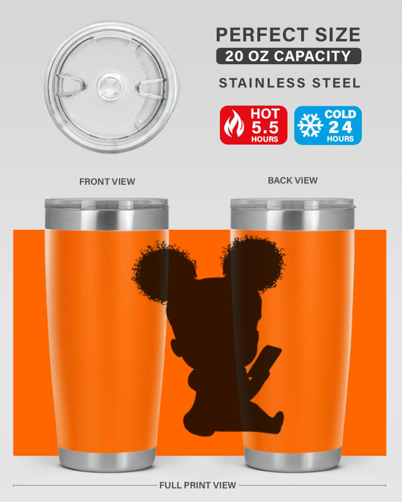 Black girl style 5#- women-girls- Tumbler