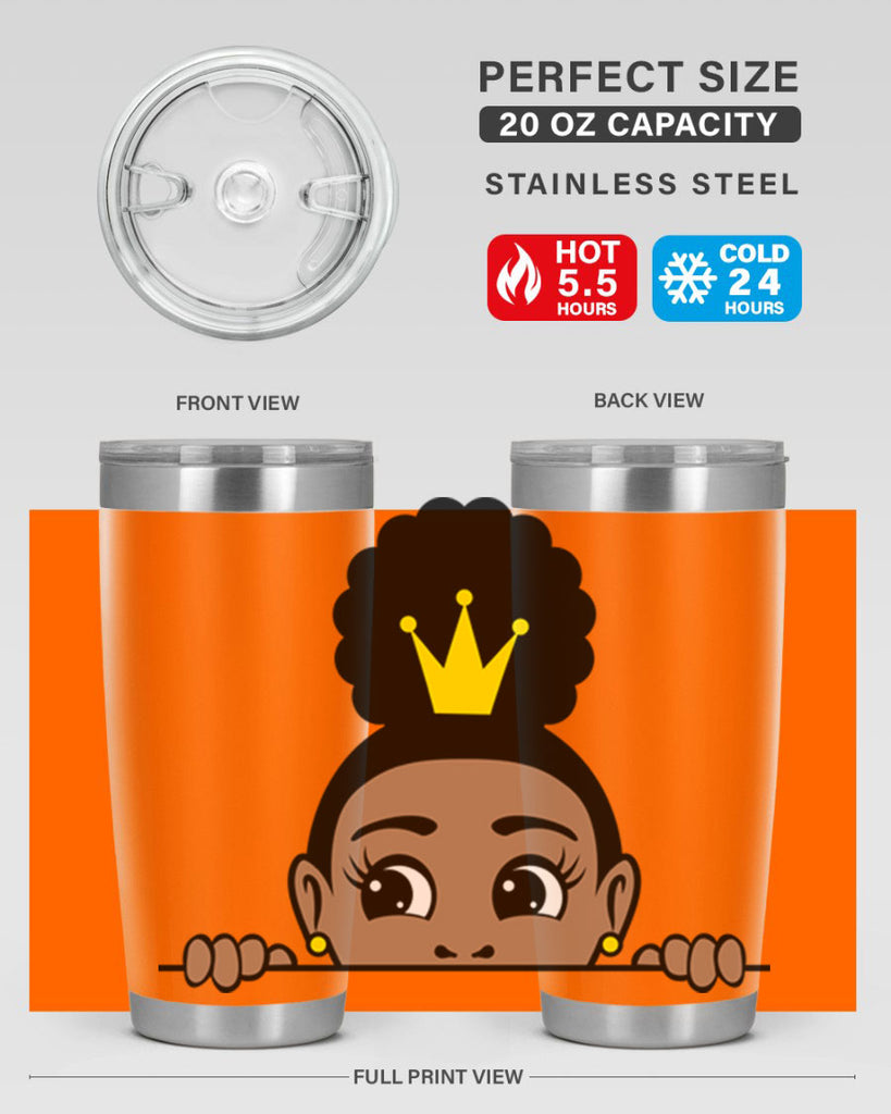 afro puff crown girl 2#- women-girls- Tumbler