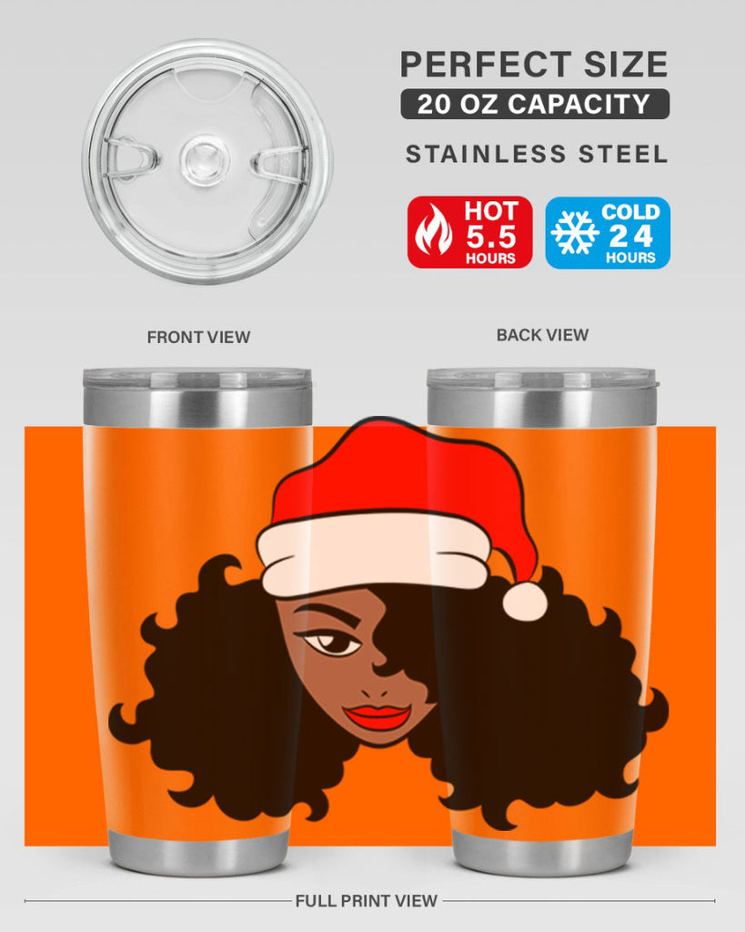 afro santa claus girl 71#- women-girls- Tumbler