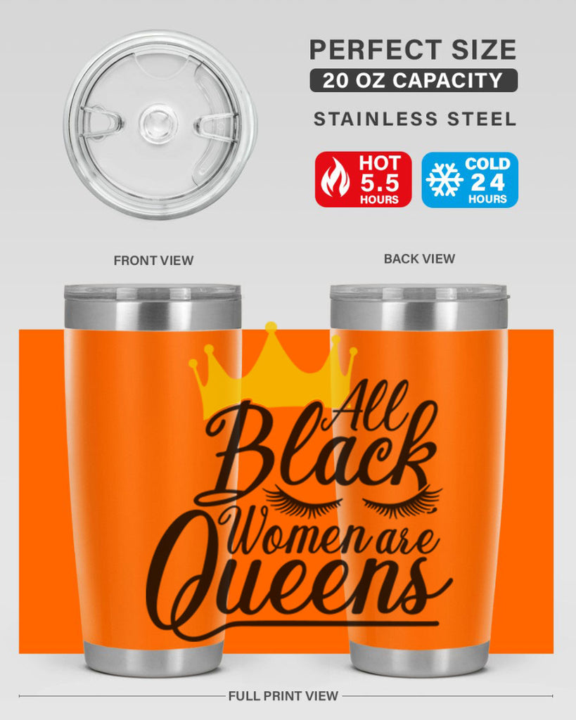 all black women are queens Style 65#- women-girls- Tumbler
