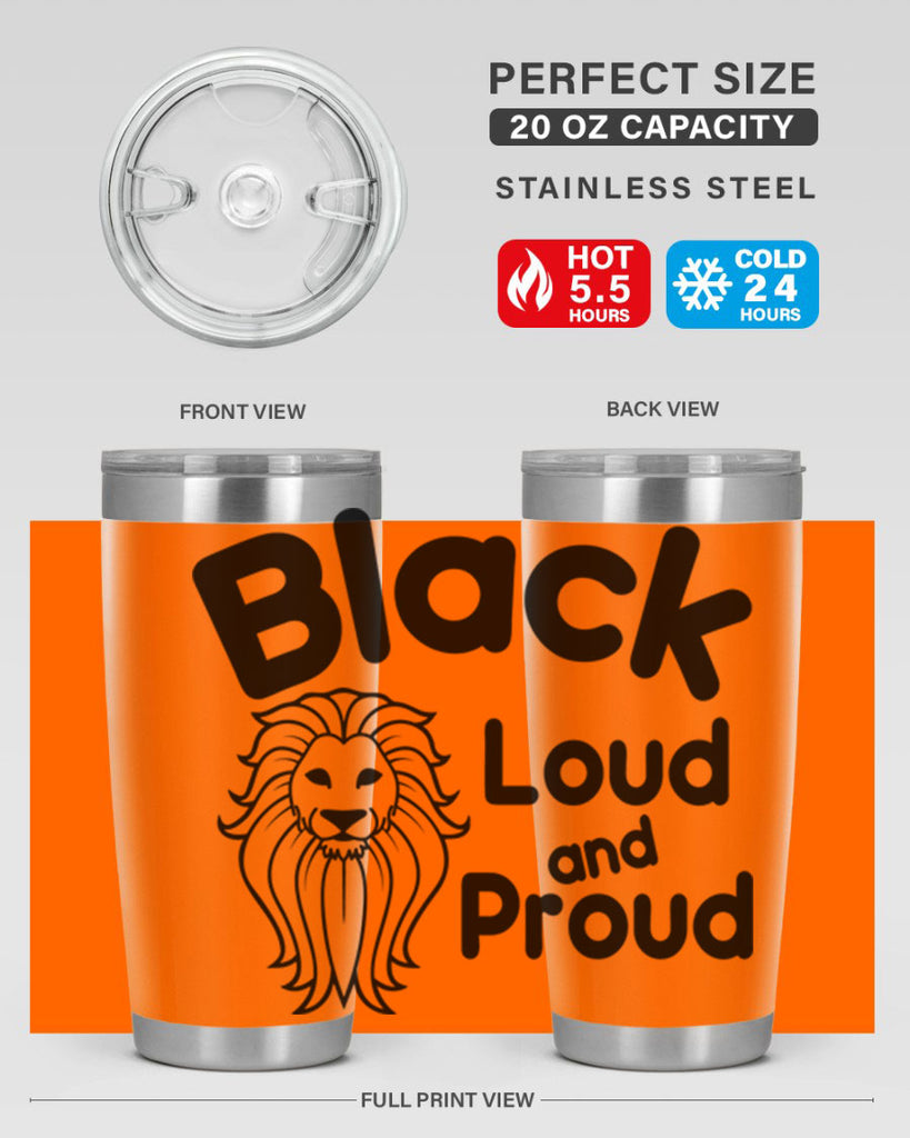 black loud and proud Style 57#- women-girls- Tumbler