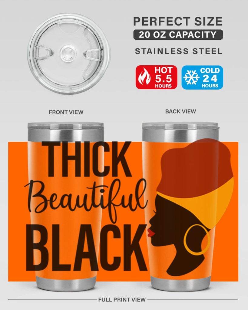 thick beautiful black Style 4#- women-girls- Tumbler