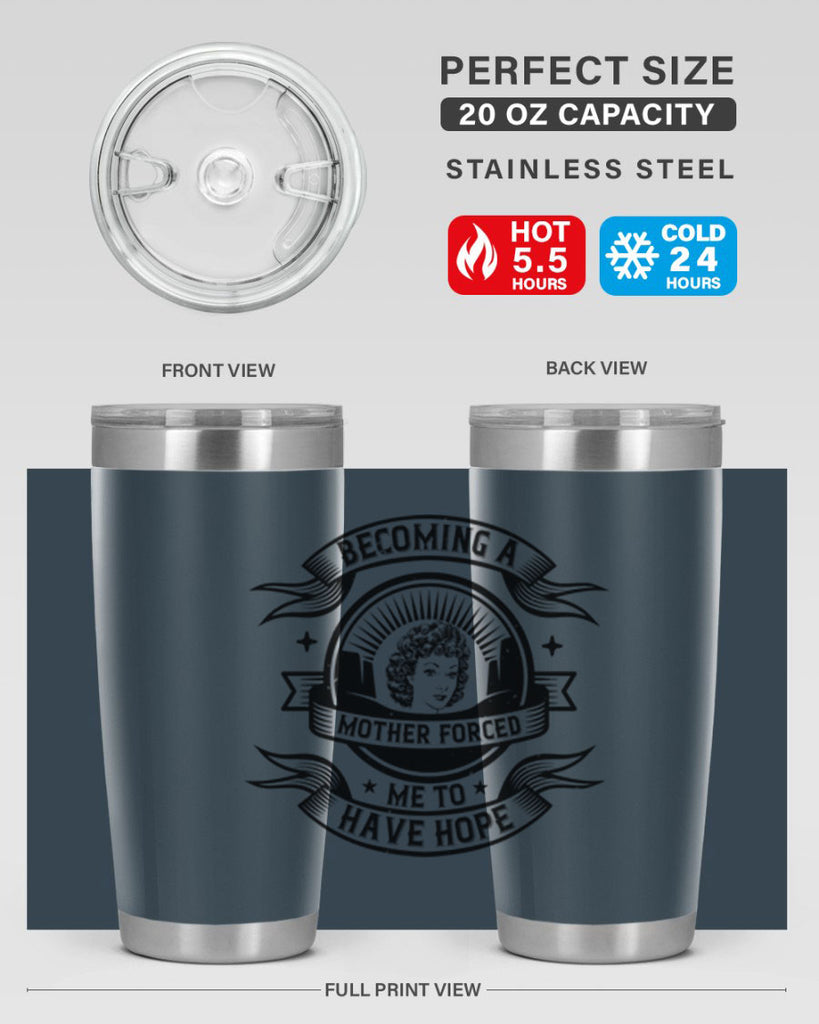 Becoming a mother forced me to have hope Style 28#- afro- Tumbler